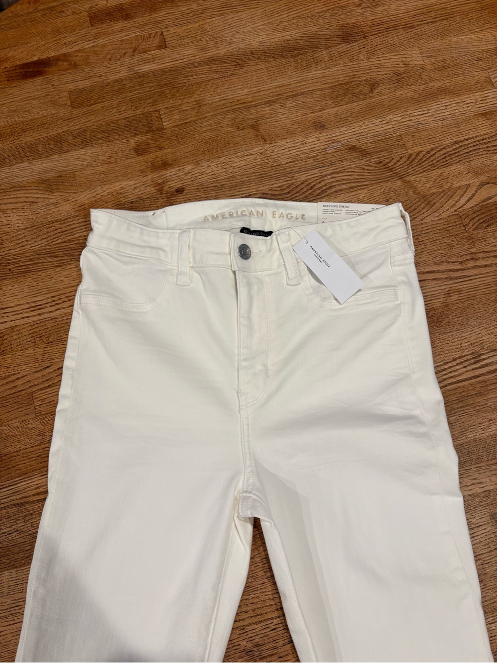 American Eagle Outfitters Off-White High-Rise Women's Jeans